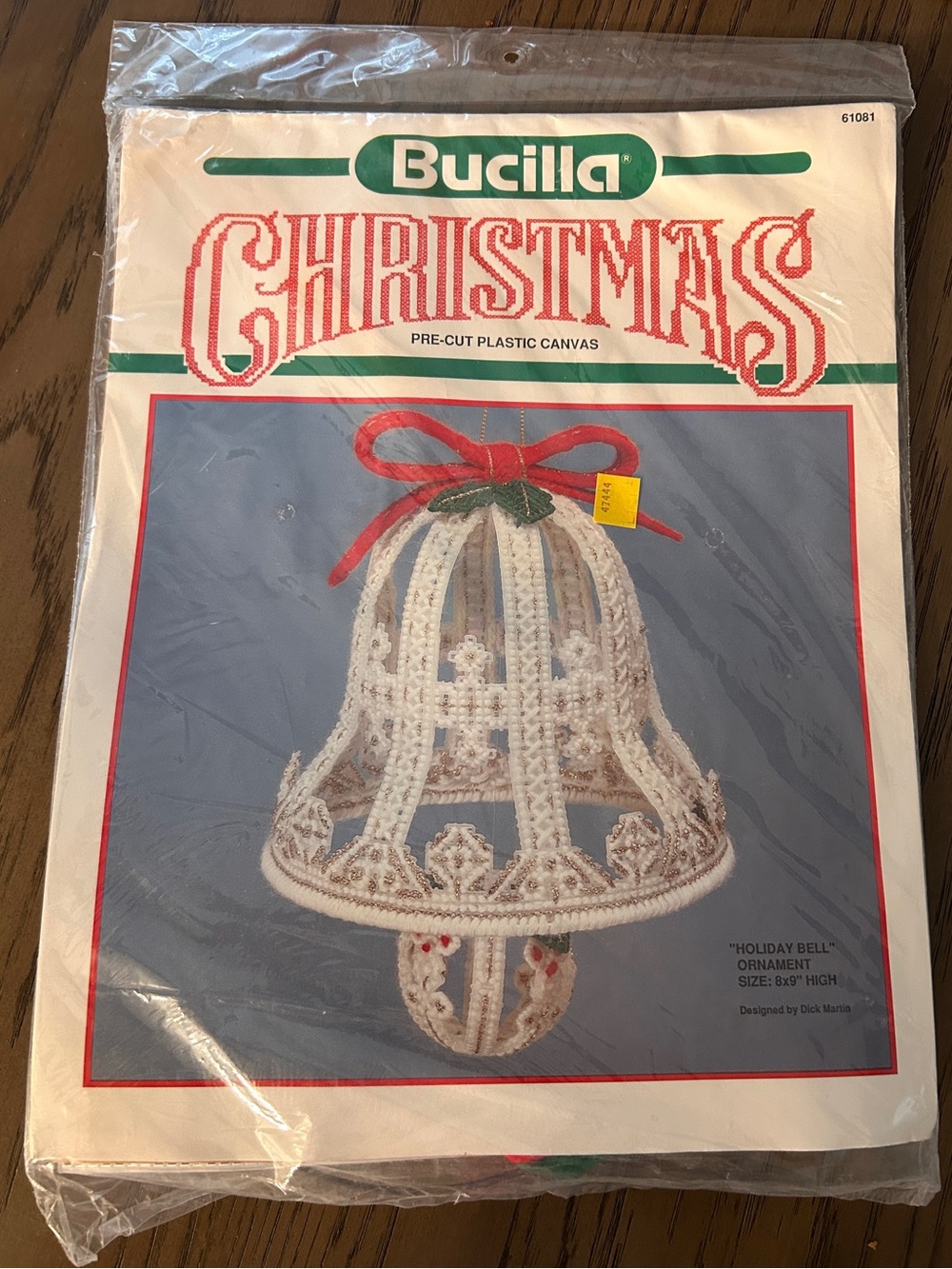 Bucilla White Bell Ornament Kit with Red Bow Accent